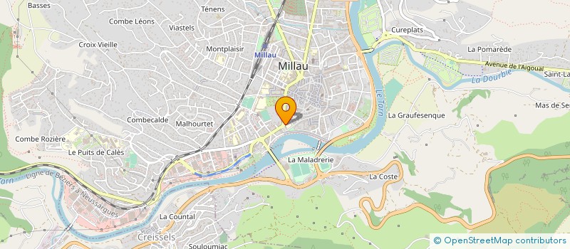 localisation de l'entreprise MONSIEUR CYRIL COURNET à MILLAU