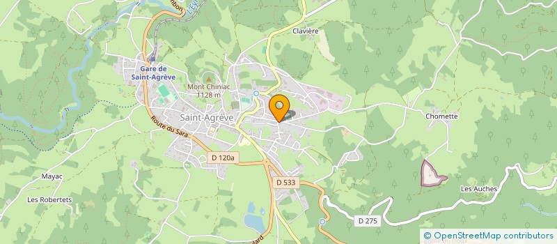 localisation de l'entreprise MONSIEUR CYRIL COURTIAL  SAINT-AGREVE