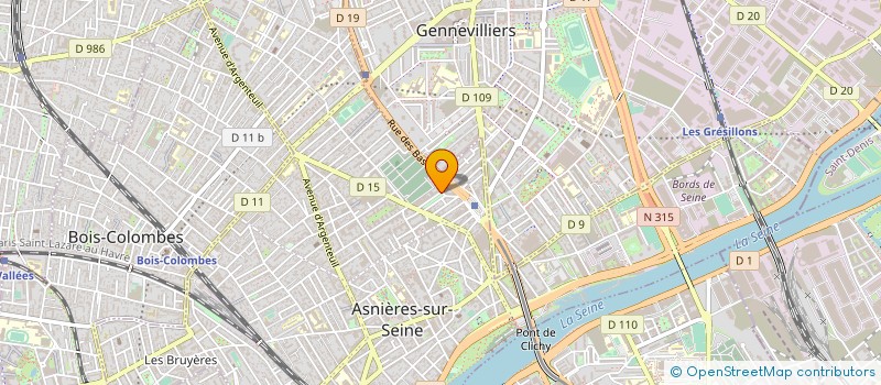 localisation de l'entreprise MONSIEUR CYRIL COUVREUR à LA GARENNE-COLOMBES