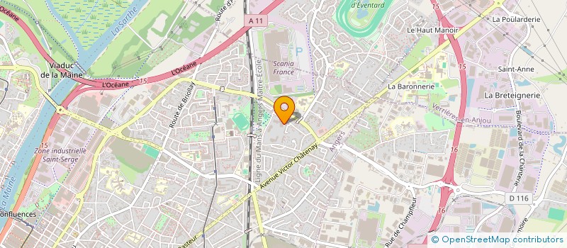 localisation de l'entreprise MONSIEUR CYRIL CRUBLEAU  ANGERS