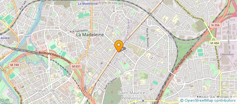 localisation de l'entreprise MONSIEUR CYRIL CUVELIER à LA MADELEINE