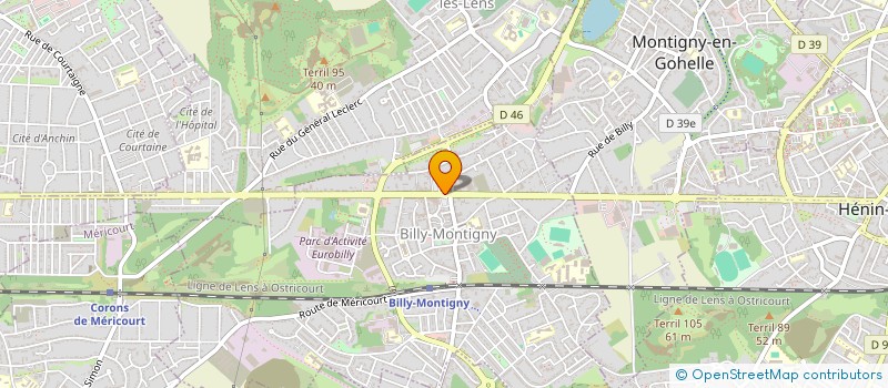 localisation de l'entreprise MONSIEUR CYRIL CZEREWATY à BILLY-MONTIGNY