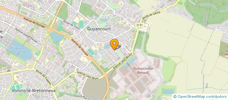 localisation de l'entreprise MONSIEUR CYRIL CZYZ  GUYANCOURT