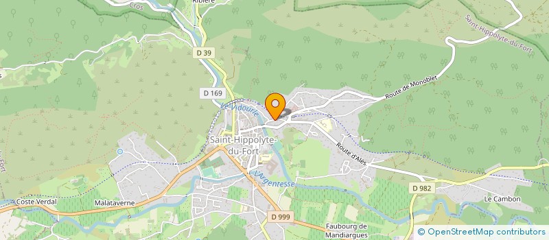 localisation de l'entreprise MONSIEUR CYRIL D'ADDIEGO  SAINT-HIPPOLYTE-DU-FORT