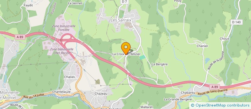 localisation de l'entreprise MONSIEUR CYRIL DAJOUX  PALLADUC