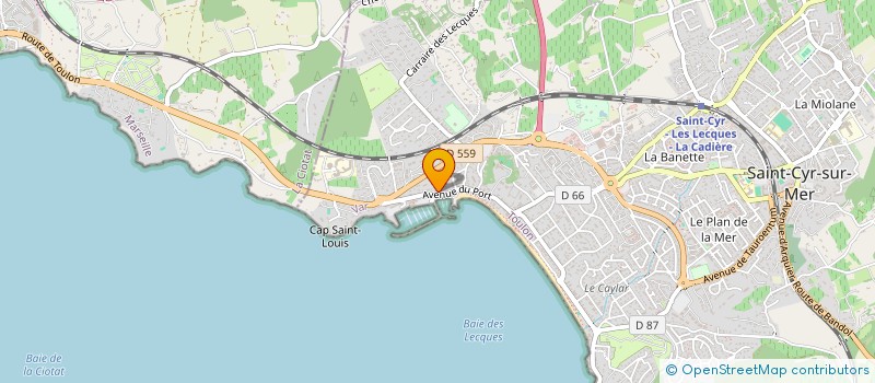 localisation de l'entreprise MONSIEUR CYRIL DALLEST à SAINT-CYR-SUR-MER
