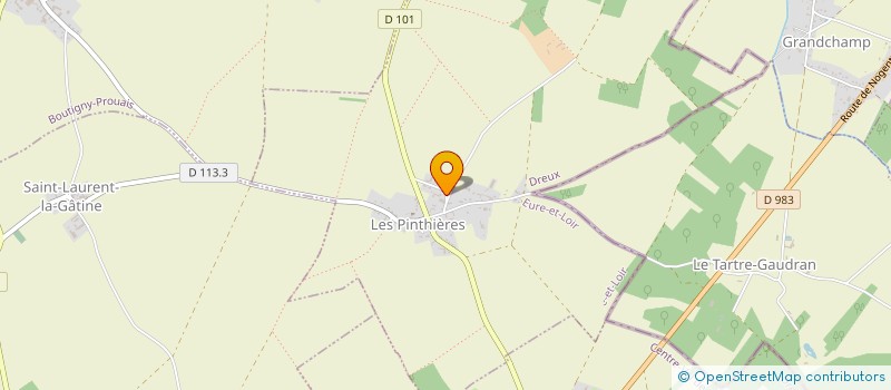 localisation de l'entreprise MONSIEUR CYRIL DAMOUR à LES PINTHIERES