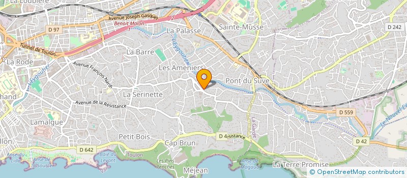 localisation de l'entreprise MONSIEUR CYRIL DANIELOU  TOULON