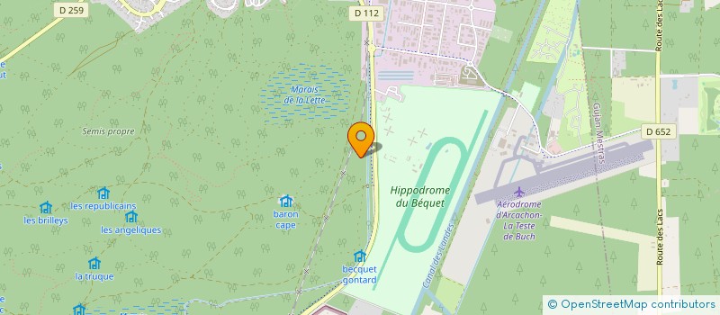 localisation de l'entreprise MONSIEUR CYRIL DARCHE  LA TESTE-DE-BUCH