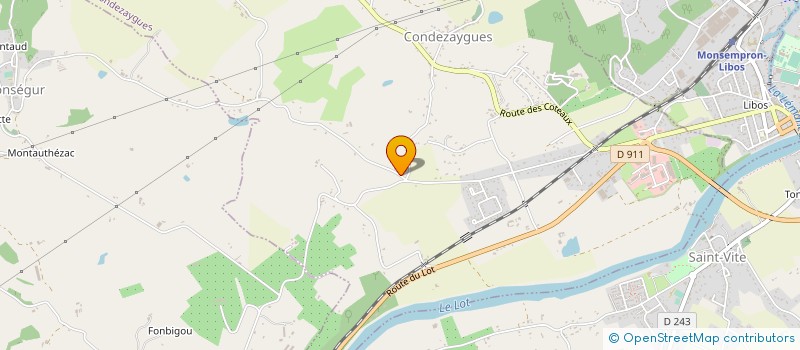 localisation de l'entreprise MONSIEUR CYRIL DAURIAC  CONDEZAYGUES