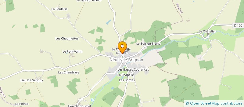 localisation de l'entreprise MONSIEUR CYRIL DEBATTISTA à NEUILLY-LE-BRIGNON