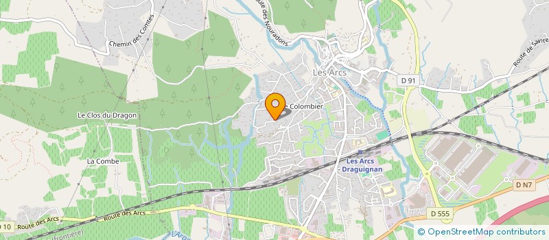 localisation de l'entreprise MONSIEUR CYRIL DECLERCQ  LES ARCS