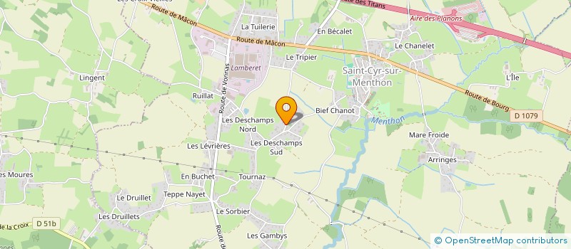 localisation de l'entreprise MONSIEUR CYRIL DEGLUAIRE à SAINT-CYR-SUR-MENTHON