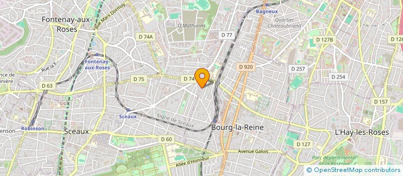 localisation de l'entreprise MONSIEUR CYRIL DEGOUT à BOURG-LA-REINE