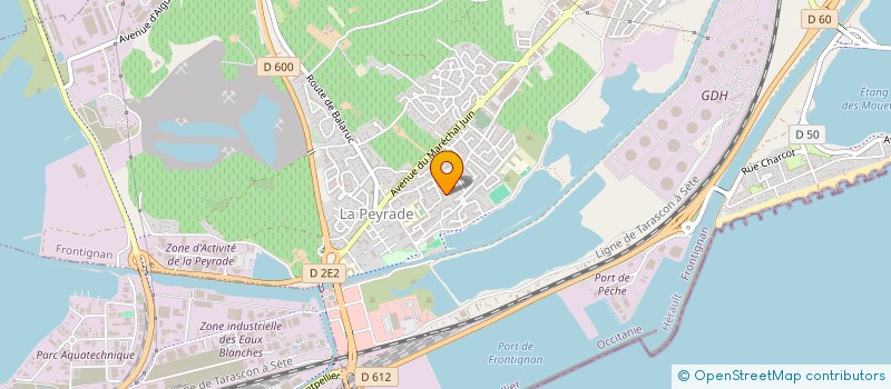 localisation de l'entreprise MONSIEUR CYRIL DEJEAN à FRONTIGNAN