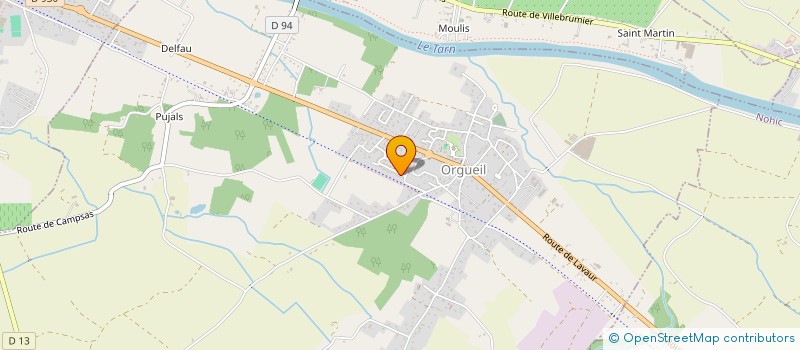 localisation de l'entreprise MONSIEUR CYRIL DELOZE  ORGUEIL