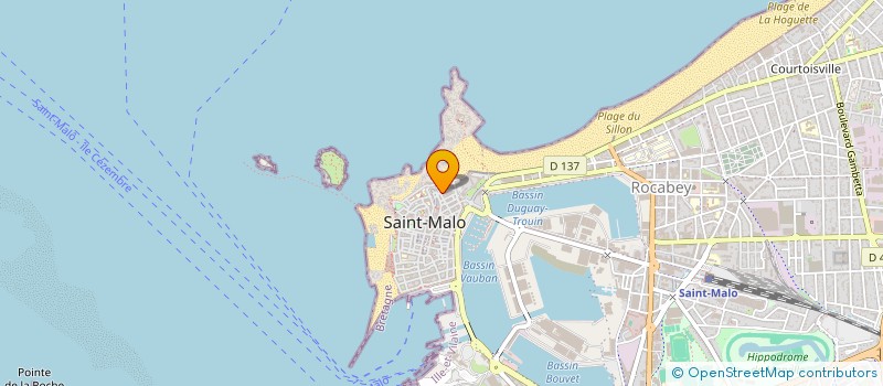 localisation de l'entreprise MONSIEUR CYRIL DERCHEU  SAINT-MALO