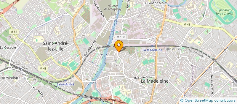 localisation de l'entreprise MONSIEUR CYRIL DESCAMPS à LA MADELEINE