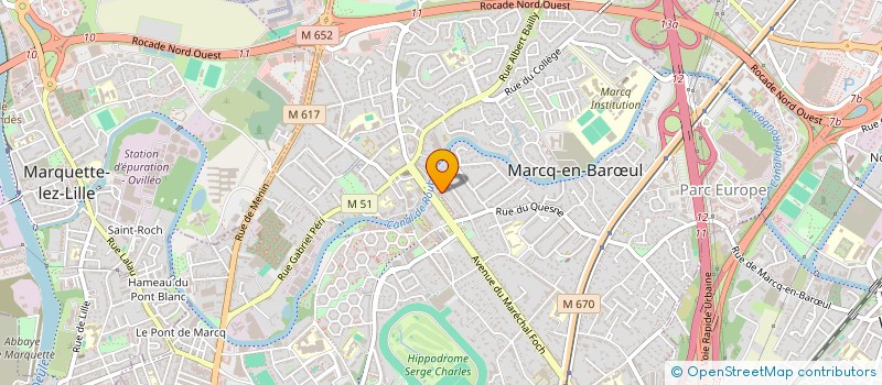 localisation de l'entreprise MONSIEUR CYRIL DESCAMPS à MARCQ EN BAROEUL