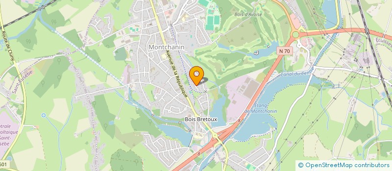 localisation de l'entreprise MONSIEUR CYRIL DEVELAY  MONTCHANIN