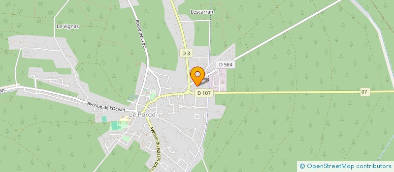 localisation de l'entreprise MONSIEUR CYRIL DEYRES  LE PORGE