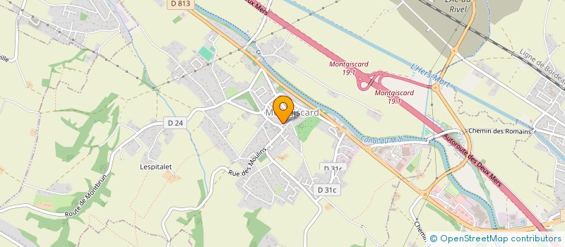 localisation de l'entreprise MONSIEUR CYRIL DIEGUEZ  MONTGISCARD