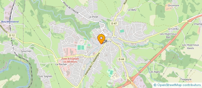 localisation de l'entreprise MONSIEUR CYRIL DOMINIQUE BIDA  MONISTROL-SUR-LOIRE