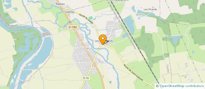 localisation de l'entreprise MONSIEUR CYRIL DOS SANTOS  CUZIEU