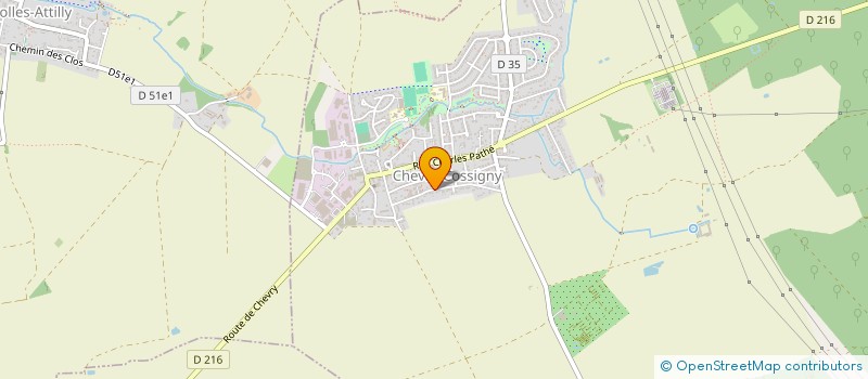 localisation de l'entreprise MONSIEUR CYRIL DOUBLET à CHEVRY-COSSIGNY