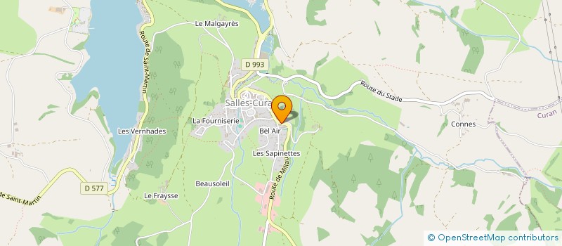 localisation de l'entreprise MONSIEUR CYRIL DUCROS  SALLES-CURAN