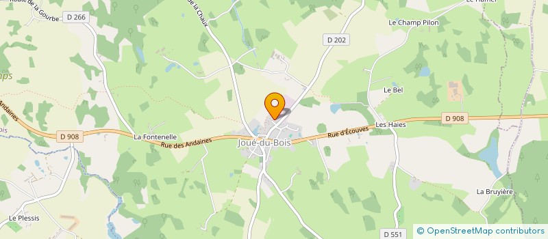 localisation de l'entreprise MONSIEUR CYRIL DUGUE à JOUE-DU-BOIS