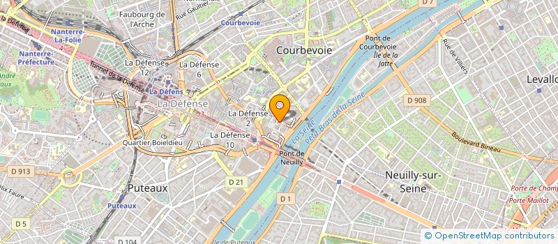 localisation de l'entreprise MONSIEUR CYRIL DUGUEN à COURBEVOIE