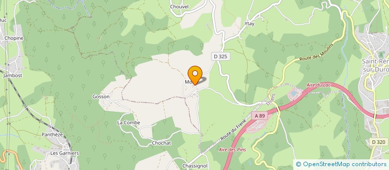 localisation de l'entreprise MONSIEUR CYRIL DUMAS  SAINT-VICTOR-MONTVIANEIX