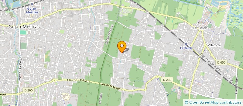 localisation de l'entreprise MONSIEUR CYRIL DUPUIS  LE TEICH