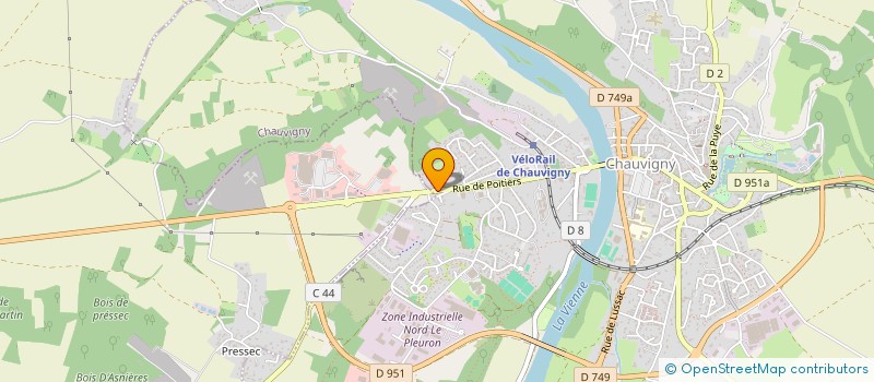 localisation de l'entreprise MONSIEUR CYRIL DUQUERROUX  CHAUVIGNY