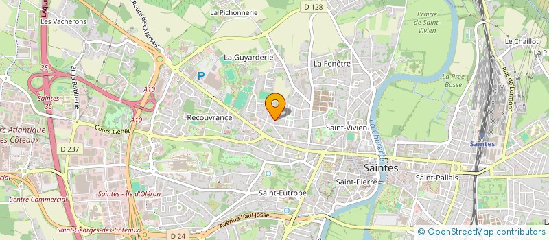 localisation de l'entreprise MONSIEUR CYRIL DUVAL  SAINTES