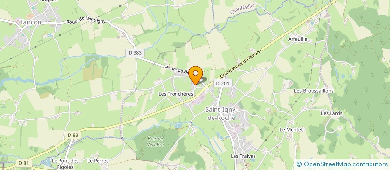 localisation de l'entreprise MONSIEUR CYRIL DUVERNAY  SAINT-IGNY-DE-ROCHE