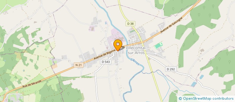 localisation de l'entreprise MONSIEUR CYRIL DUZER  VILLECOMTAL-SUR-ARROS