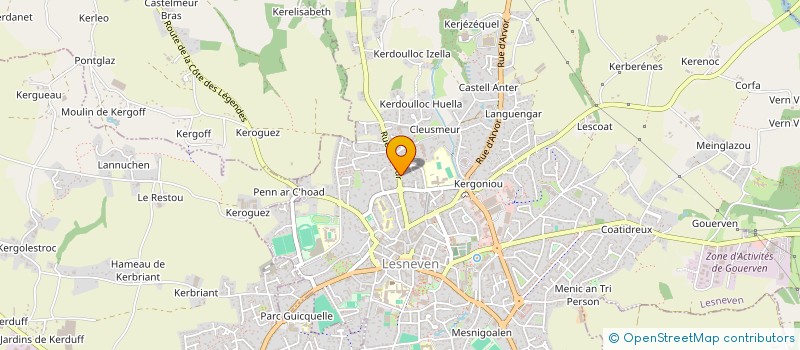 localisation de l'entreprise MONSIEUR CYRIL EBERHARD  LESNEVEN