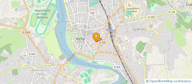 localisation de l'entreprise MONSIEUR CYRIL EGASSE à VICHY