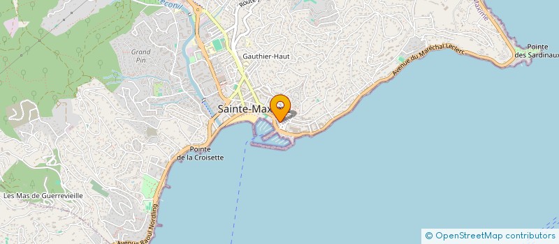 localisation de l'entreprise MONSIEUR CYRIL ESCUDIER à SAINTE-MAXIME