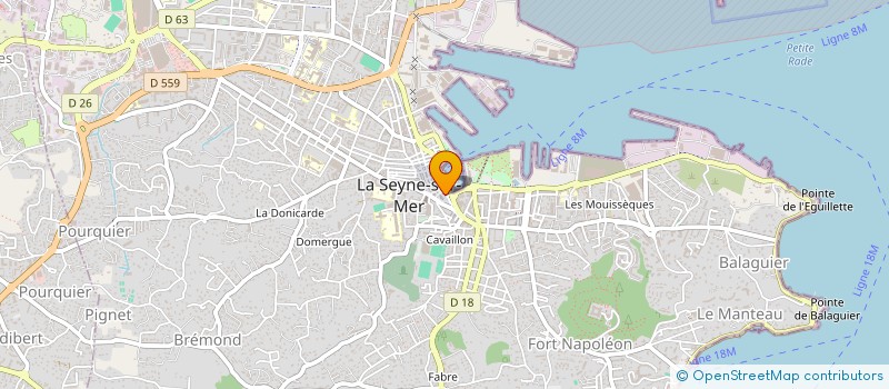 localisation de l'entreprise MONSIEUR CYRIL ESTELLON à LA SEYNE-SUR-MER