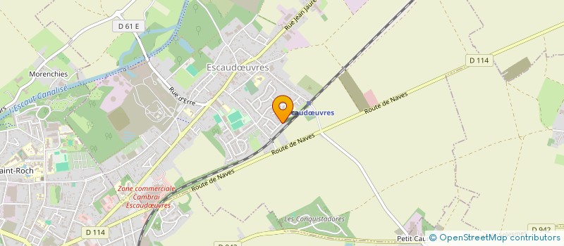 localisation de l'entreprise MONSIEUR CYRIL ETIENNE  ESCAUDUVRES
