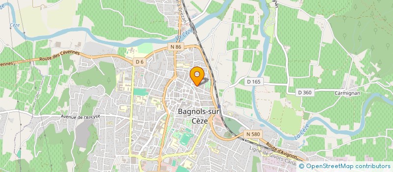 localisation de l'entreprise MONSIEUR CYRIL FABRE à BAGNOLS-SUR-CEZE