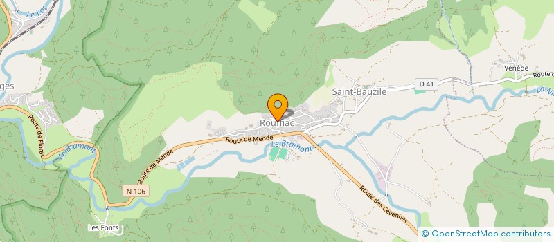 localisation de l'entreprise MONSIEUR CYRIL FABREGUETTES  SAINT-BAUZILE