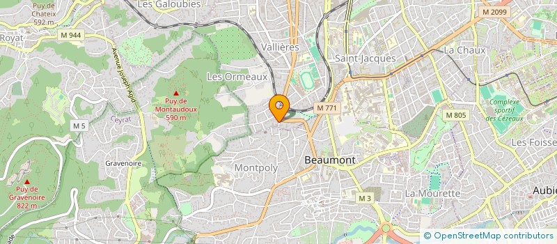 localisation de l'entreprise MONSIEUR CYRIL FAULCONNIER  BEAUMONT