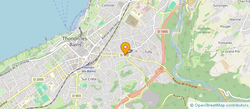 localisation de l'entreprise MONSIEUR CYRIL FAUQUENOY à THONON-LES-BAINS