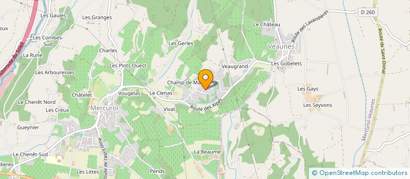 localisation de l'entreprise MONSIEUR CYRIL FAURE à MERCUROL-VEAUNES