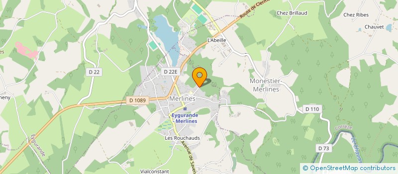 localisation de l'entreprise MONSIEUR CYRIL FAURE  MERLINES