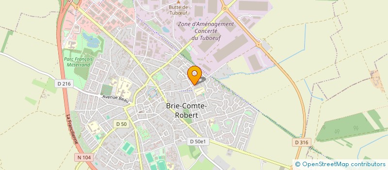 localisation de l'entreprise MONSIEUR CYRIL FONTES à BRIE-COMTE-ROBERT